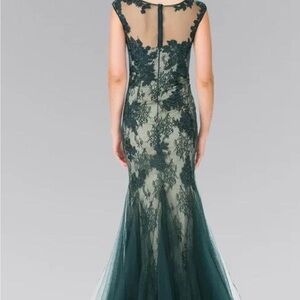 Emerald evening dress